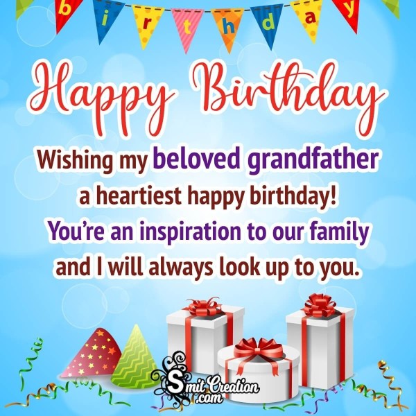 Happy Birthday Grandfather Greeting Photo