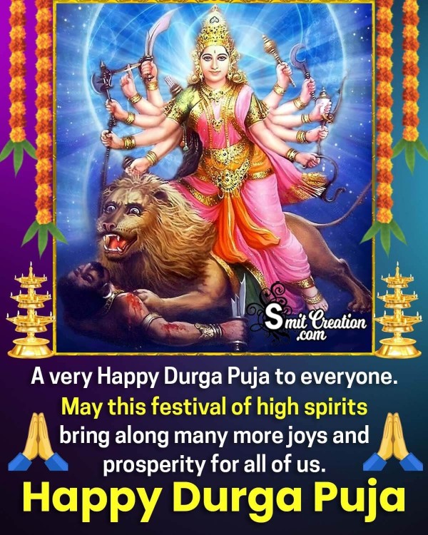 Happy Durga Puja Greeting Picture