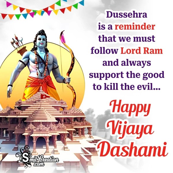 Happy Dusshera English Quote Pic