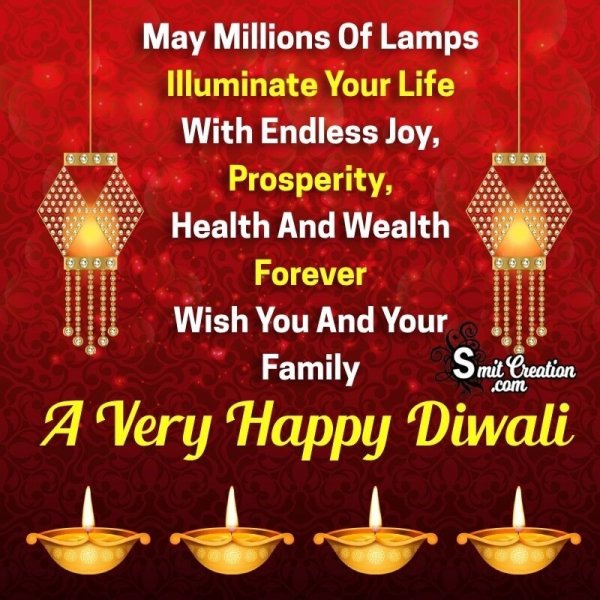 Happy Diwali Message for Family