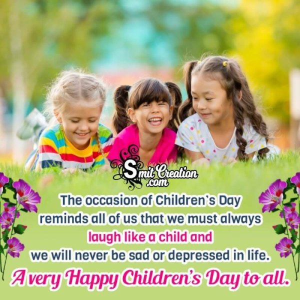 Happy Children’s Day Status Image