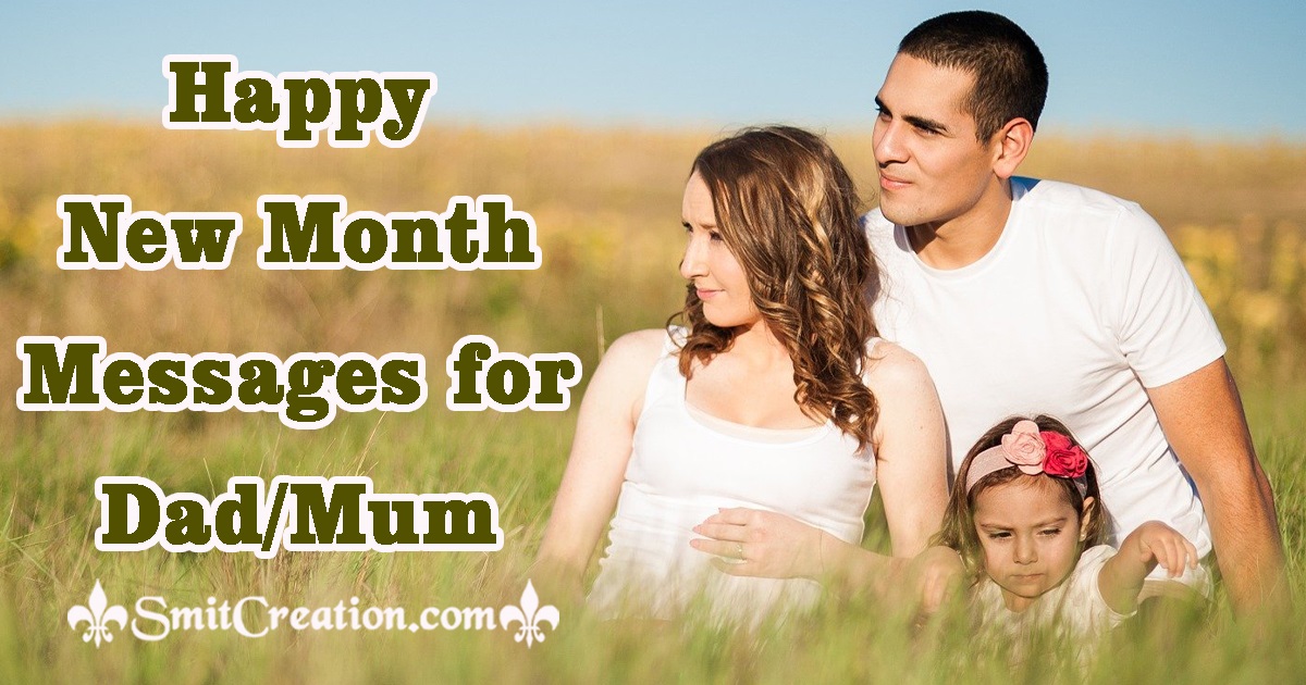 Happy New Month Messages for Dad Mum