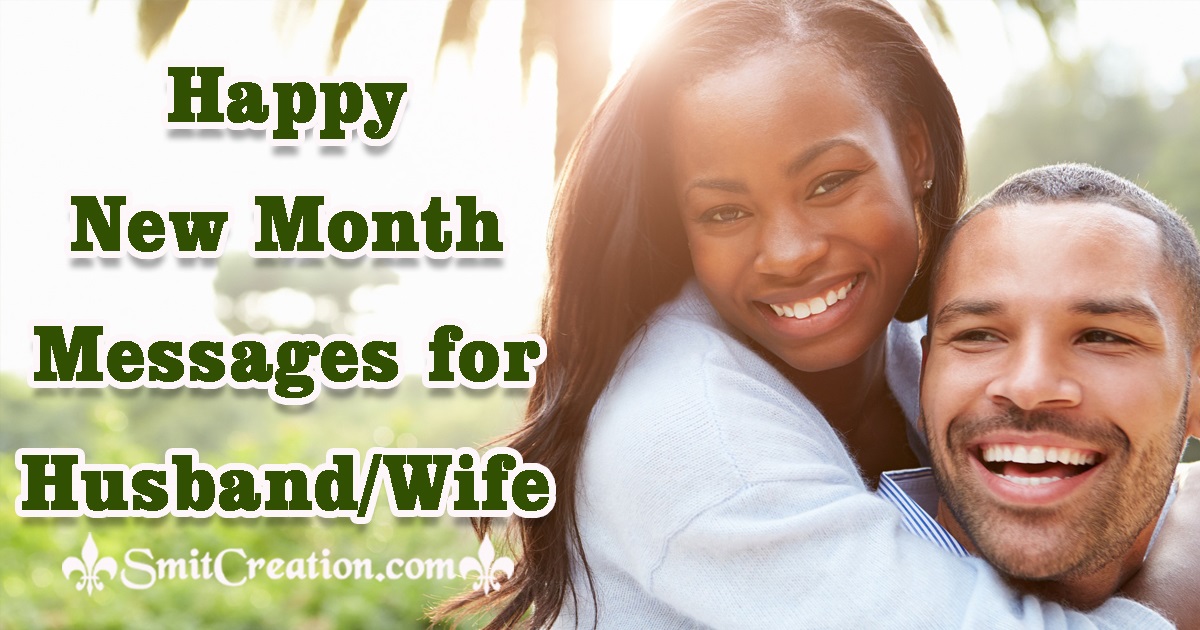 Happy New Month Messages for Husband Wife