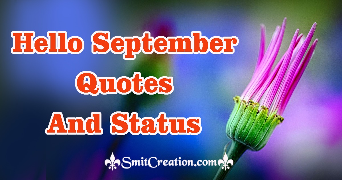 Hello September Quotes And Status