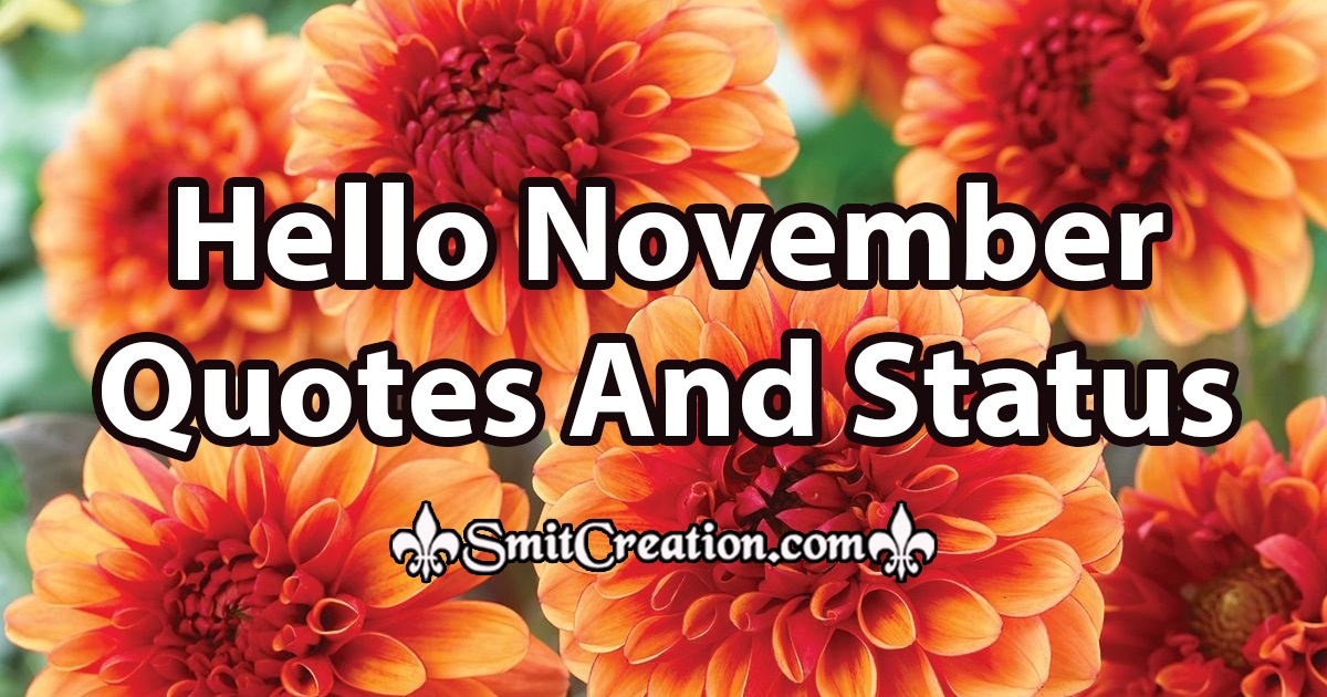 Hello November Quotes And Status