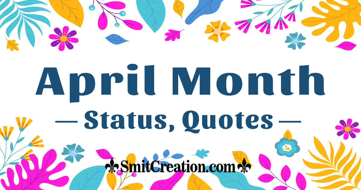 April month status banner