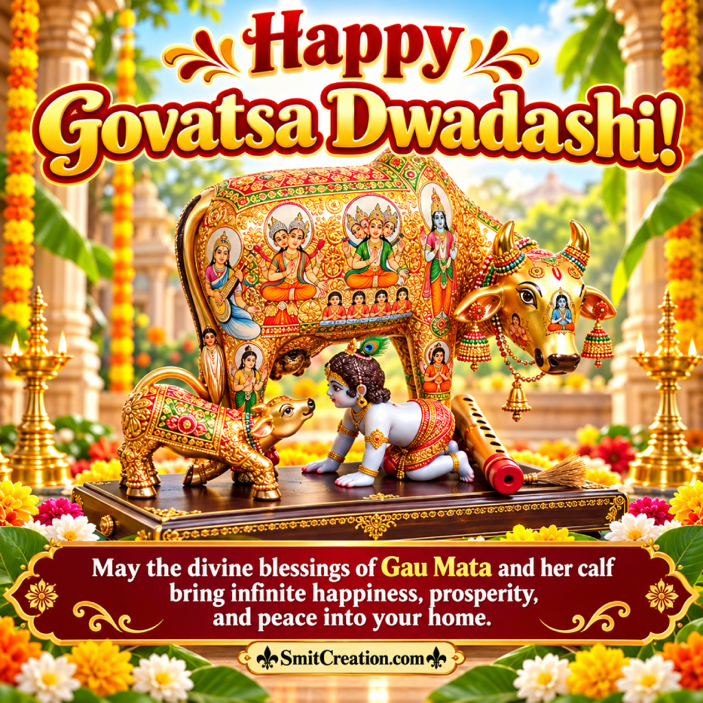 Happy Govatsa Dwadshi Blessings Image