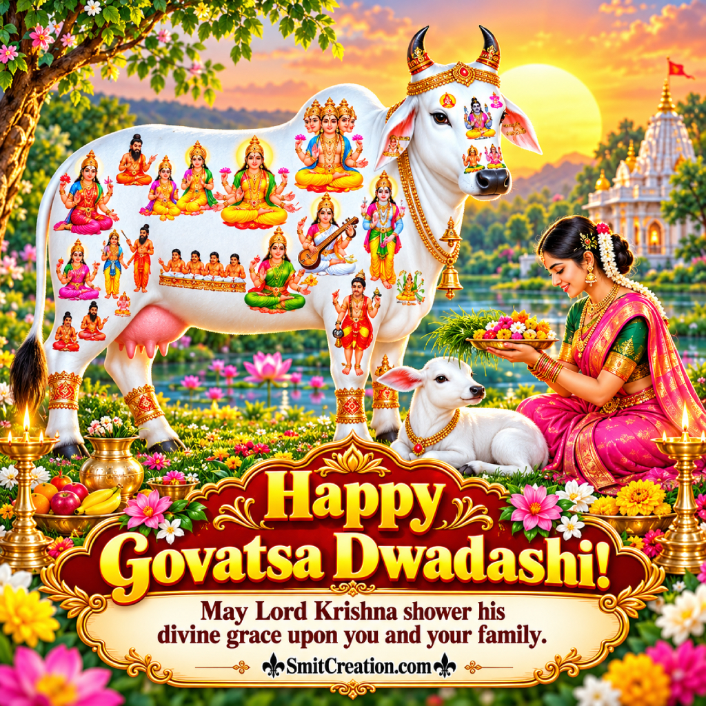 Happy Govatsa Dwadshi Wish Pic