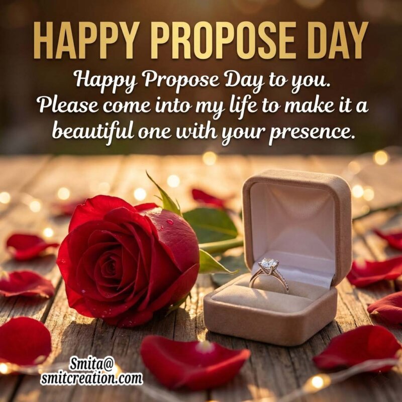 Happy Propose Day For Her