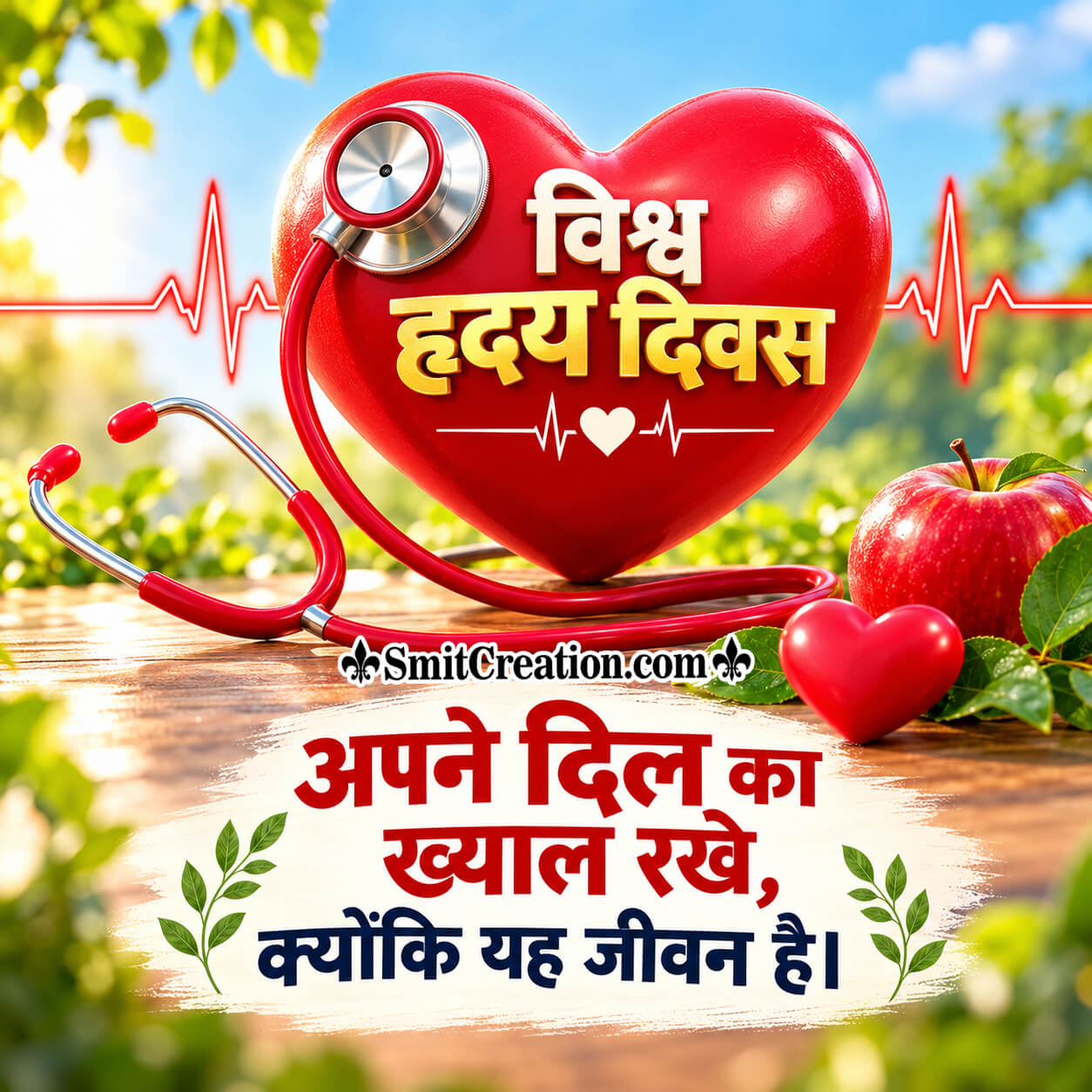World Heart Day Hindi Status Image
