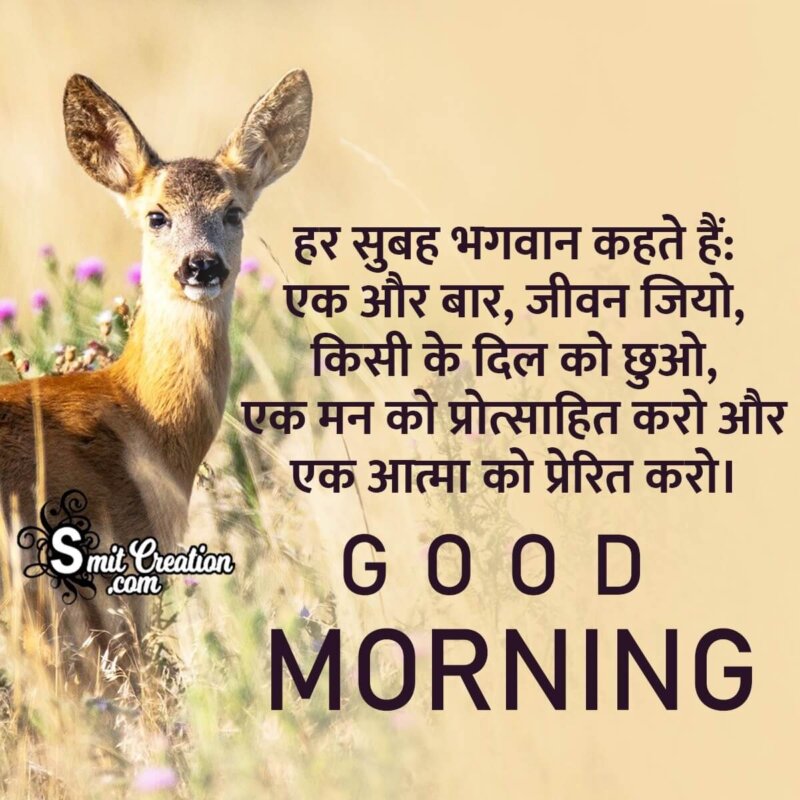 Good Morning Hindi Message Image