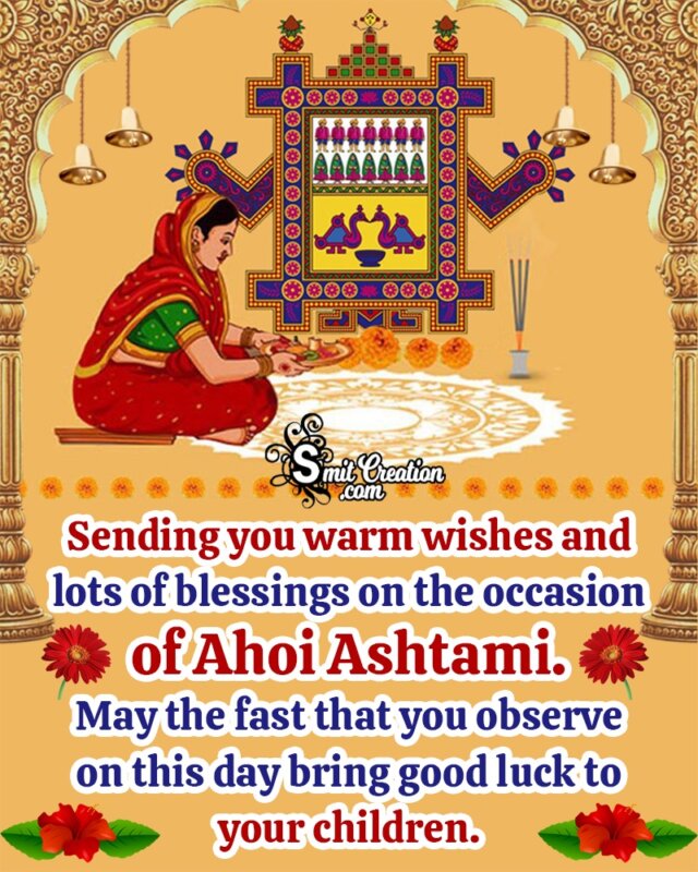 Ahoi Ashtami Blessings Image