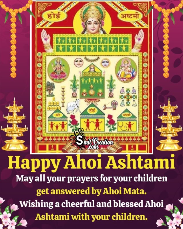 Happy Ahoi Ashtami Wish In Englsih