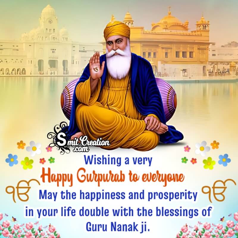 Happy Gurpurab Blessings Image