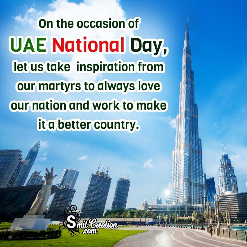 Uae National Day Inspirational Message Pic