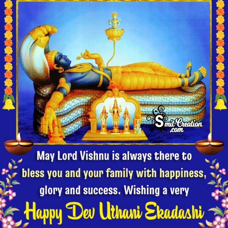 Wishing Happy Dev Uthani Ekadashi Image