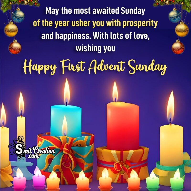 Wishing Happy First Advent Sunday Pic