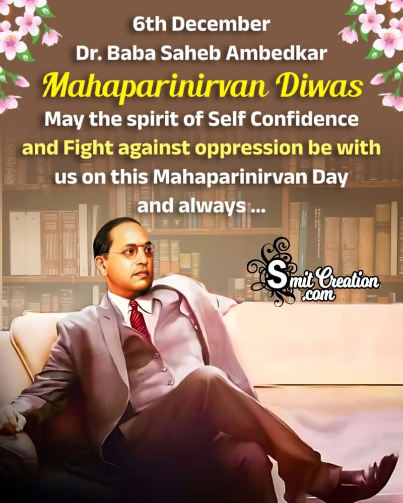 6 December Mahaparinirvan Diwas Status Image