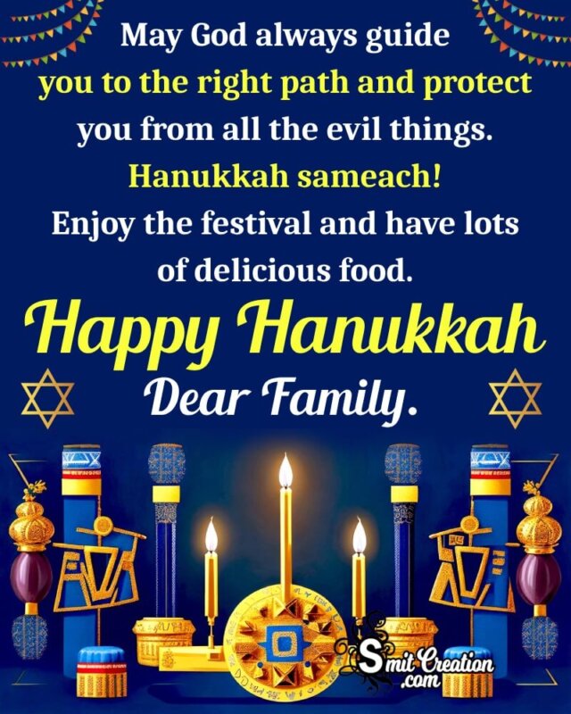 Happy Hanukkah Wish For Family