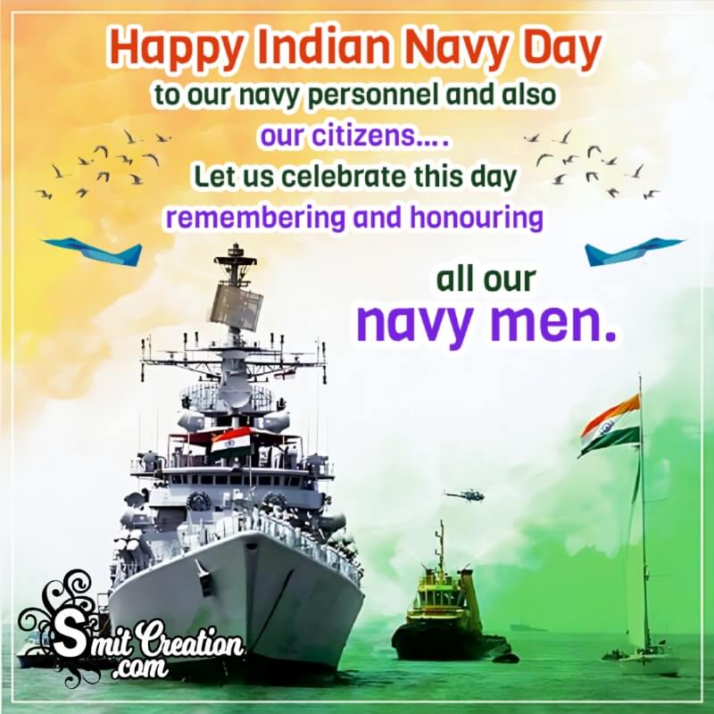 Happy Indian Navy Day Wish Image