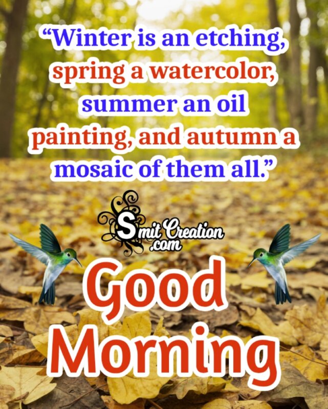 Good Morning Autumn Quotes Pictures