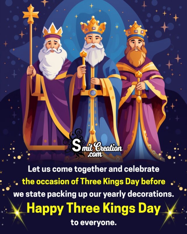 Happy Three Kings Day Wishes, Blessings, Messages Images