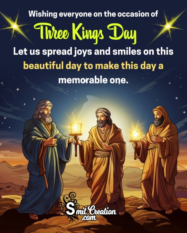 Happy Three Kings Day Wishes, Blessings, Messages Images