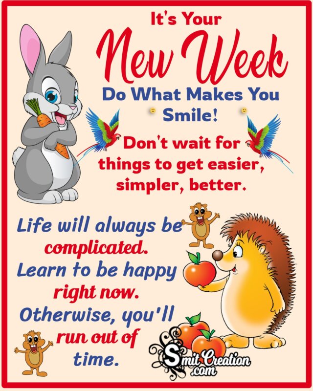 New Week Message Image