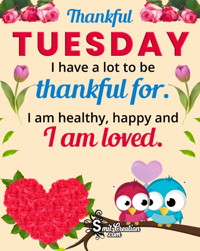 Thankful Tuesday Status Image