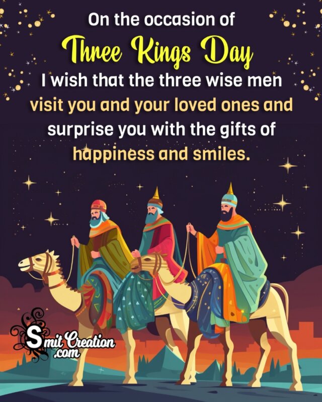 Happy Three Kings Day Wishes, Blessings, Messages Images