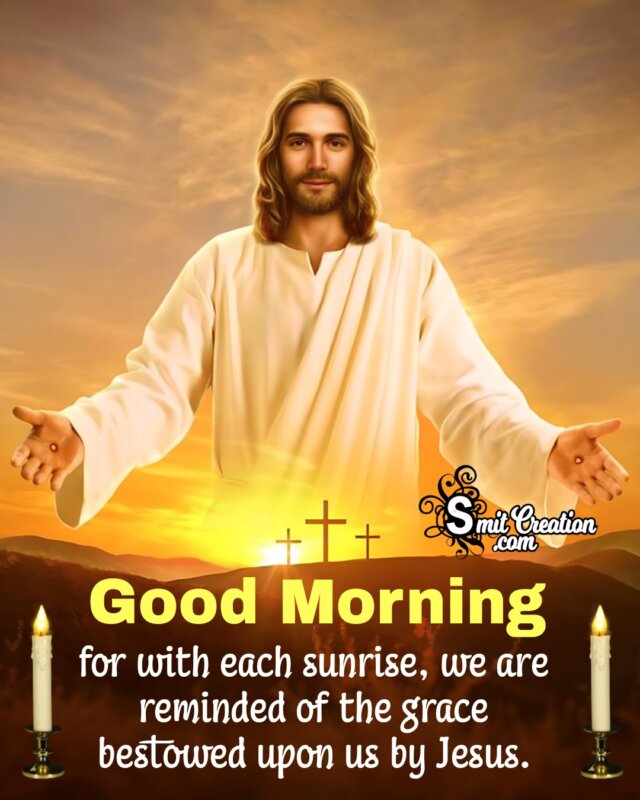 Good morning clearance jesus images