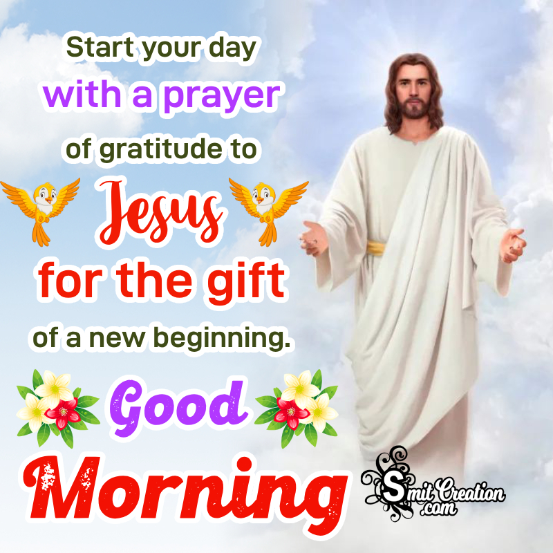 Start Day With Good Morning Jesus Image
