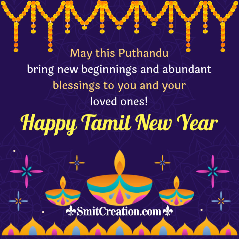 Best Happy Tamil New Year (puthandu Vazthukal) Message Photo