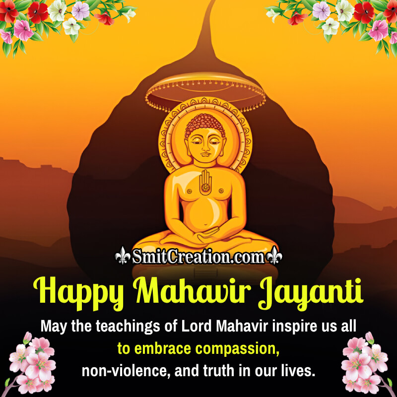 Happy Mahavir Jayanti Wonderful Message Pic