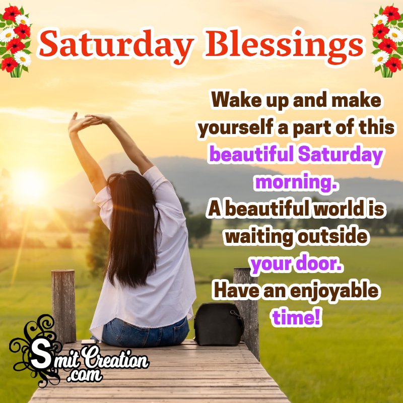 Saturday Blessings Good Morning Status Image