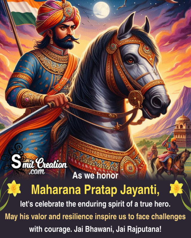 Awesome Maharana Pratap Jayanti Message Picture