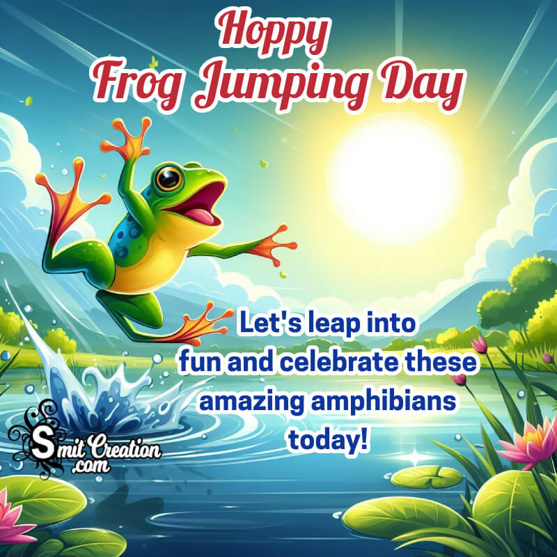 Best Frog Jumping Day Message Photo