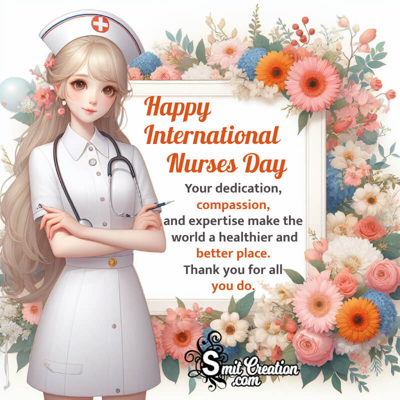Happy International Nurses Day Wonderful Message Photo