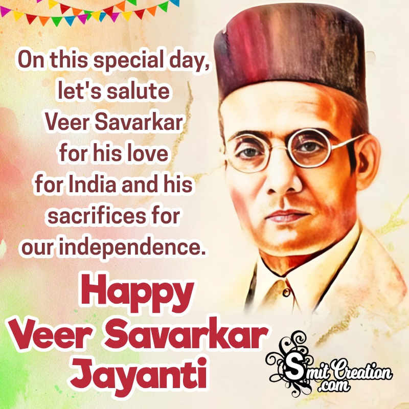 Veer Savarkar Jayanti Wishes, Messages, Quotes Images