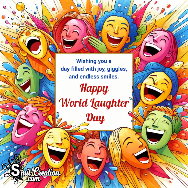 Happy World Laughter Day Wishing Pic