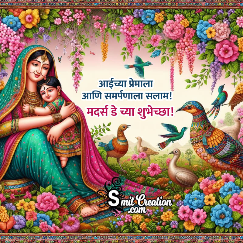 Mothers Day Marathi Message Wishing Photo