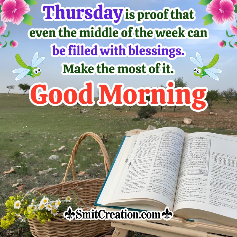 Wonderful Morning Thursday Blessings Wish Pic