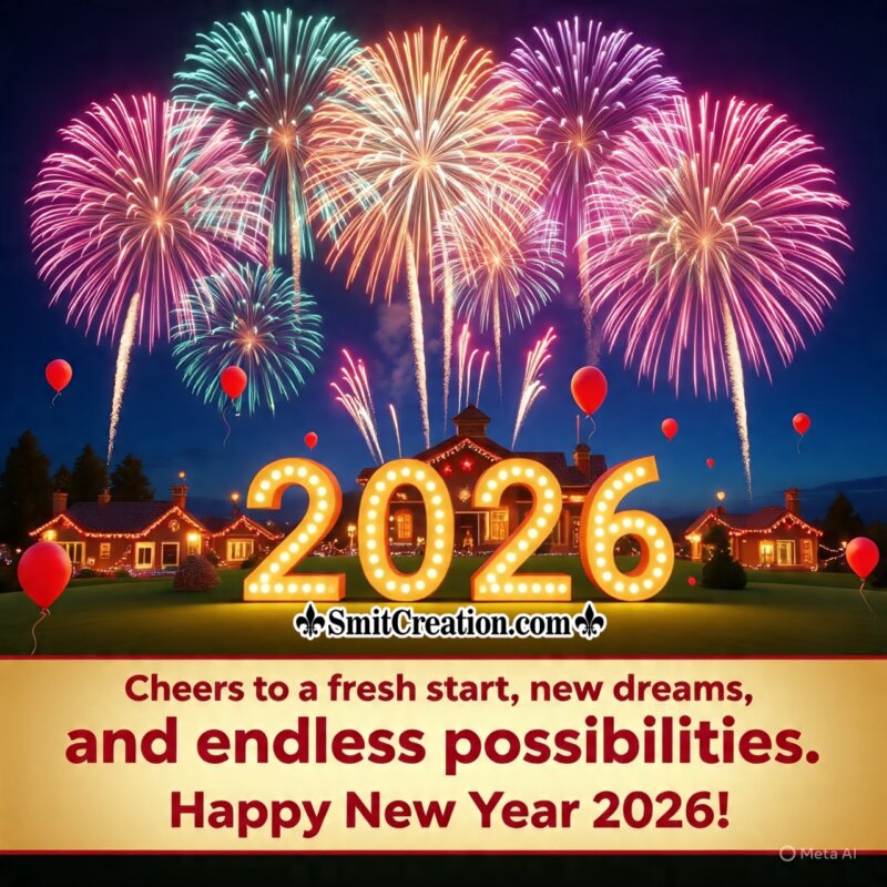 Happy New Year 2026 Cheers To Fresh Start