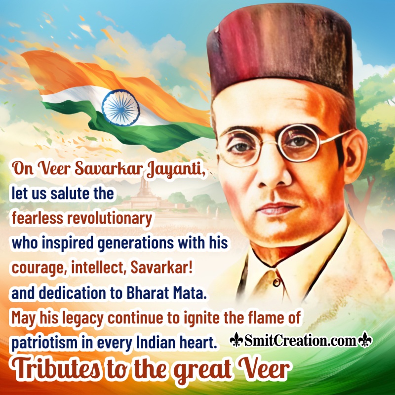 Veer Savarkar Jayanti Wishes, Messages, Quotes Images