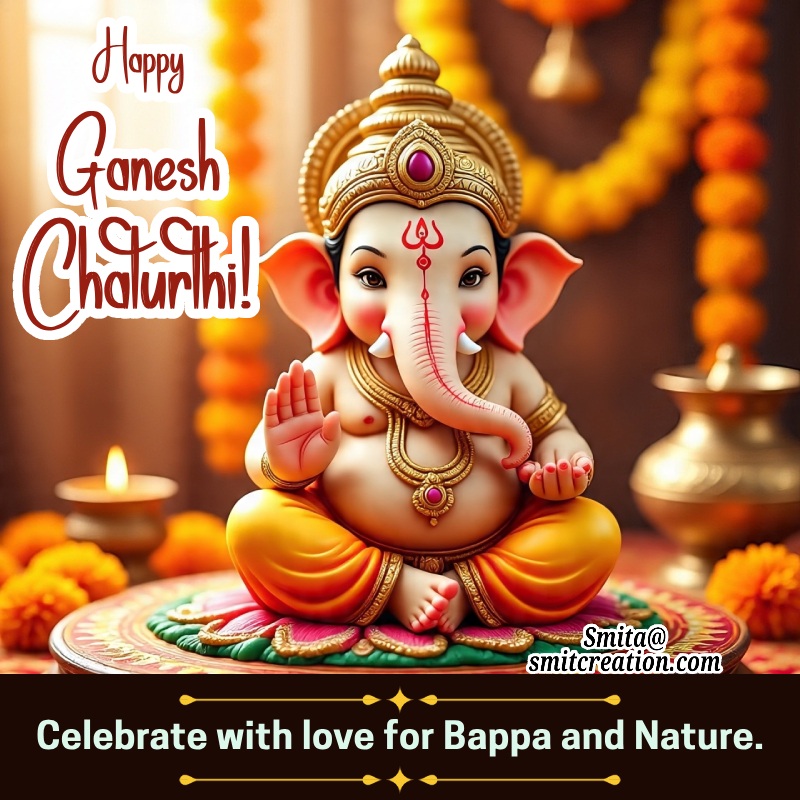 Ganpati Sthapana Morning Ritual Image