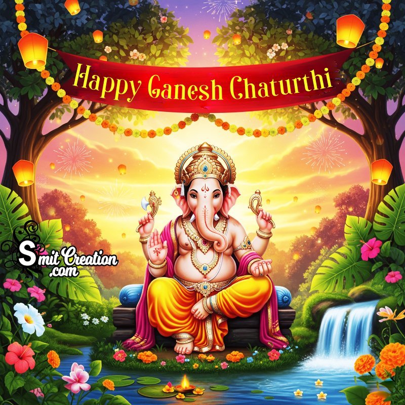Happy Ganesh Chaturthi Eco Friendly Pic For Ganpati