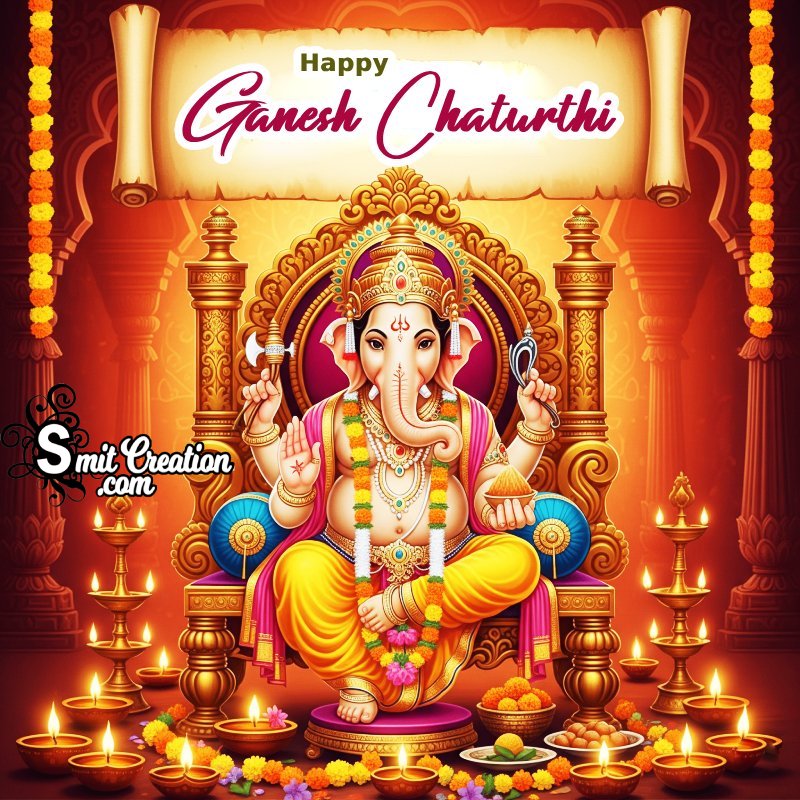 Happy Ganesh Chaturthi Lovely Greeting Pic