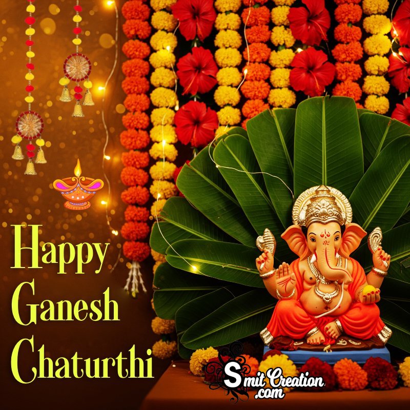 Happy Ganesh Chaturthi Traditional Photo