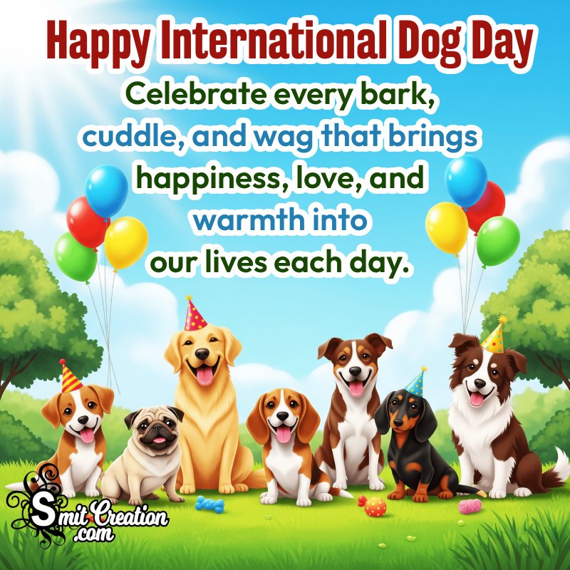 Happy International Dog Day Wishes