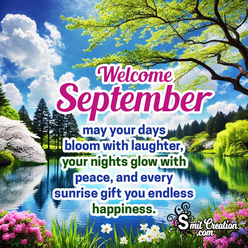 Welcome September Nice Wishing Image